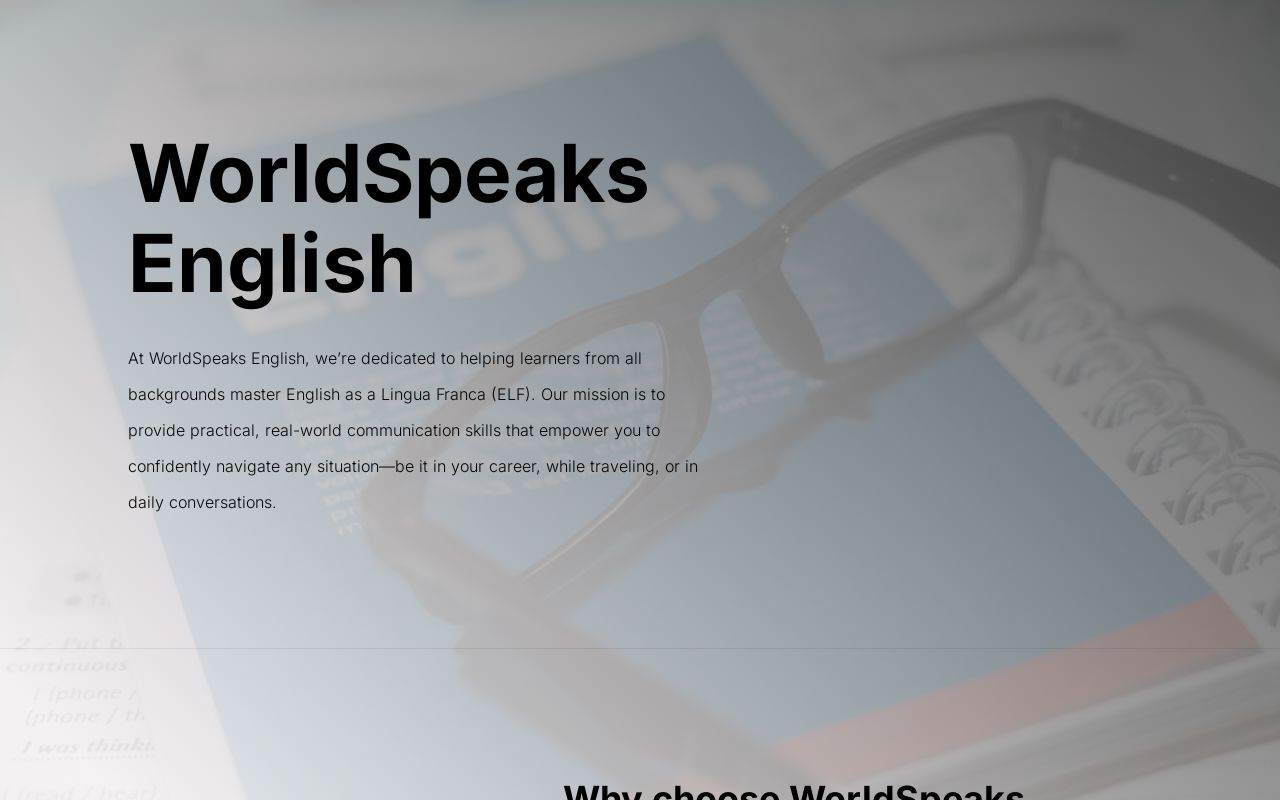 WorldSpeaks English